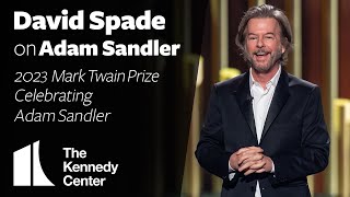 David Spade on Adam Sandler  2023 Mark Twain Prize [upl. by Euqirrne217]