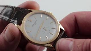 PreOwned Patek Philippe Calatrava 5196R001 Luxury Watch Review [upl. by Faux]