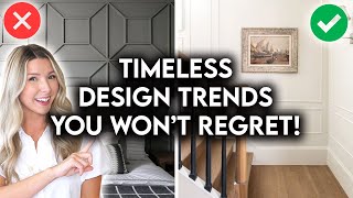 8 INTERIOR DESIGN TRENDS YOU WON’T REGRET IN 5 YEARS [upl. by Nohsauq]