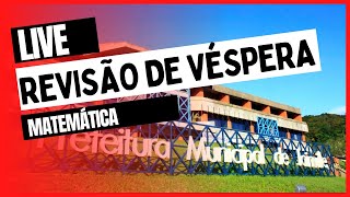 REVISÃO DE VÉSPERA matemática  CONCURSO PREFEITURA DE JOINVILLE  BANCA CEBRASPE [upl. by Leventhal950]