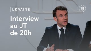 Au 20h de TF1 et de France 2 sur le soutien de la France à lUkraine [upl. by Nitsreik]