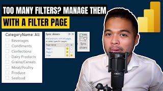 How to create a FILTER PAGE to manage multiple filters across different pages  Power BI Guide 2022 [upl. by Manwell744]