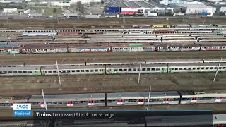 Cimetière de trains en SeineMaritime  JT 1920 France 3 [upl. by Fennessy]