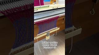 Lace pattern Knitting machine Brother KH881 [upl. by Mw]