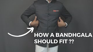 How a Bandhgala should FIT  Proper fit for Bandhgala  Bandhgala fitting [upl. by Suh]