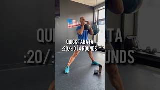 Quick Kettlebell Tabata Workout For A Full Body Workout kettlebellworkout [upl. by Tam]