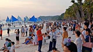 This is BORACAY White Beach on March 15 2024 No 1 Most Visited Beach Talaga Ang Boracay Daming Tao [upl. by Nnylkoorb19]