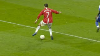 Cristiano Ronaldo 20072008 👑 Ballon Dor Level Skills Free Kicks Showboating Dribbling and Pace [upl. by Acirehs]