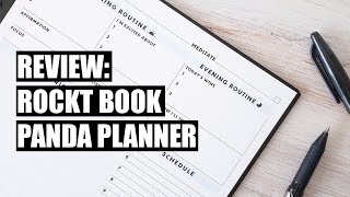 Rocketbook Panda Planner Walkthrough and Review for Digital Planning [upl. by Budding]