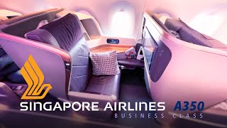 Singapore Airlines A350 Business Class  Singapore to Seattle [upl. by Higginbotham]