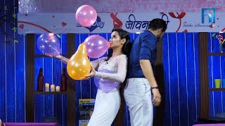 GAME TIME  PRIYANKA amp AYUSHMAN PLAYS BALLOON COLLECTORS  JEEVAN SATHI WITH MALVIKA SUBBA SEASON [upl. by Nelyaw]