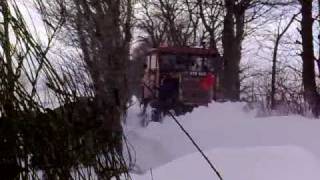 Scammell Explorer getting stuck in snow [upl. by Matelda]