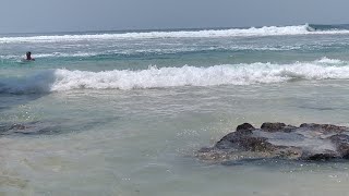 Beach walking ocean meditation morning uluwatu bali motivation travel walkthrough enjoy [upl. by Llirpa422]