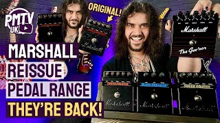 Marshall Reissue Pedals  THEYRE BACK  BluesBreaker DriveMaster ShredMaster amp The GuvNor [upl. by Neysa]