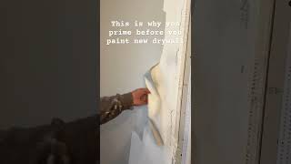 Biggest painting mistake Check out bio for links to help you diy drywall remodel [upl. by Anyrtak]