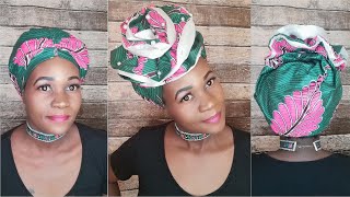 HOW TO MAKE A TURBAN ROSE AUTOGELE USING NON STRETCH FABRIC Elasticated [upl. by Stedman]