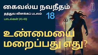 உண்மையை மறைப்பது எது கைவல்யநவநீதம் தத்துவவிளக்கப்படலம்4143 [upl. by Bo]