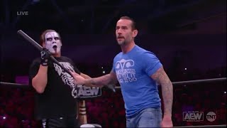 CM Punk vs Darby Allin  CM Punk Debuts on AEW [upl. by Anawik]