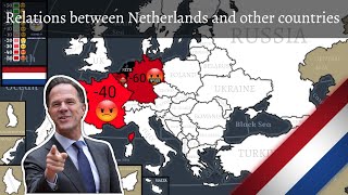 Relations between Netherlands and other countries of the world [upl. by Ahseila]