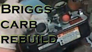 Briggs and Stratton in the Tank plastic CARB rebuild [upl. by Dean]