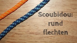 Scoubidou  rundes Geflecht Grundtechnik  DIY [upl. by Lower]