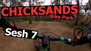 Beginner MTB  Sunset ride at Chicksands Bike Park UK [upl. by Oniotna396]