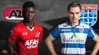 Aristote Ndunu  Stefan Vellinga  AZ  PEC Zwolle  Speelronde 24  EDivisie [upl. by Riaj]