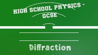 Physics  Waves  Diffraction [upl. by Bautram]