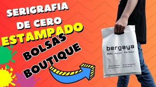 😀Cómo estampar serigrafía casera bolsas plásticas aprende de cero [upl. by Alracal]