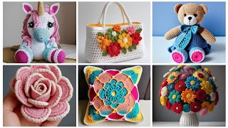 Crochet Project Ideas Compilation  Ai Generated [upl. by Dnalyr]