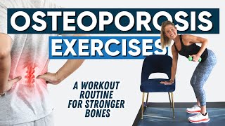 OSTEOPOROSIS EXERCISES  A WORKOUT ROUTINE FOR STRONGER BONES [upl. by Boggs750]