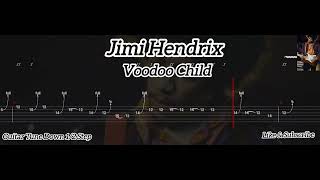 Jimi Hendrix  Voodoo Child  Tab Guitar [upl. by Gracia]