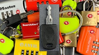 795 TSA Master Keys — Why You Should NEVER Use Travel Locks Except on Luggage [upl. by Iror]