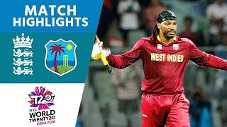 Gayle Smashes 100 Off 47 in Easy Win  England vs West Indies  ICC Mens WT20 2016  Highlights [upl. by Deerc]