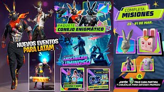 FILTRÓ TODOS LOS EVENTOS DE LA PRÓXIMA AGENDA SEMANAL DE FREE FIRE  RULETA CONEJOS TEXTUREROS amp MAS [upl. by Adali]