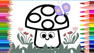 How to Draw Mushrooms Easily [upl. by Adnah]