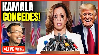 🚨 WATCH Kamala Crying Concession Speech LIVE Right NOW After Trump LANDSLIDE Victory Its OVER [upl. by Acimak]