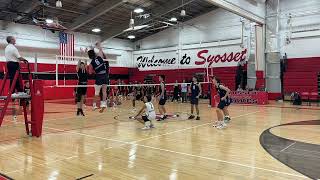 Massapequa at Syosset Boys Volleyball  Sept 28th [upl. by Leahicm719]