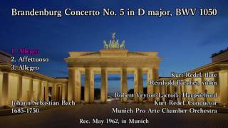 Bach Brandenburg Concerto No 5 Redel 1962 バッハ ブランデンブルク協奏曲 第5番 レーデル [upl. by Nnylrebma]