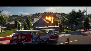 Firefighting Simulator  The Squad  The roof is on fire [upl. by Leina591]