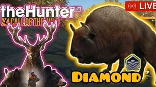 Diamond Bison The Hunter Call of The Wild Hirschfelden Red Fallow and Roe deer Bison Hotspot [upl. by Fornof]