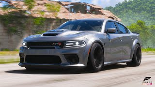 FORZA HORIZON 5  DODGE CHARGER quotHELLCATquot DRAG  HOW TO 4k LAUNCH [upl. by Norvol968]