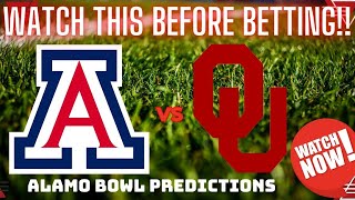 Arizona Wildcats vs Oklahoma Sooners Prediction and Picks  Alamo Bowl Picks [upl. by Arther122]