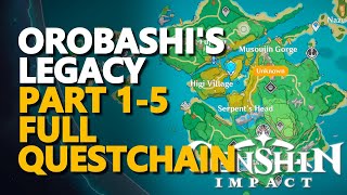 Orobashis Legacy Part V Genshin Impact All Repair the Ward Puzzles [upl. by Yael]