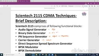 Study of DSSS modulationDemodulation Process trainer kit based [upl. by Magan527]