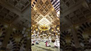 Majestic view of Masjid e Nabawi ﷺ  Inside view of Mosque  Madinah  Last Prophet of ALLAH [upl. by Tiffani835]