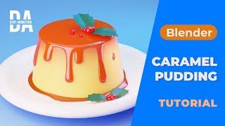 Crème Caramel pudding – Blender tutorial [upl. by Culbertson]