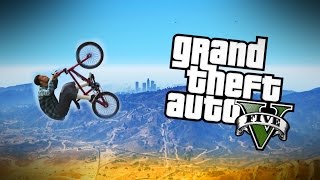 ZBURAM TOATA HARTA CU UN BMX  GTA 5 MODS [upl. by Georgine]