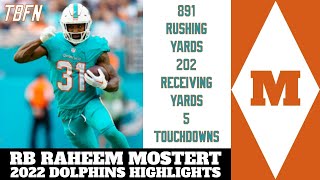 RB Raheem Mosterts 2022 Miami Dolphins Highlights [upl. by Morly]