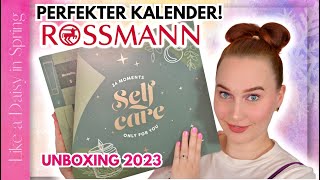 WOW 😍 ROSSMANN Adventskalender 2023 Self care moments I Alle Türchen öffnen I LikeADaisyInSpring [upl. by Einre295]